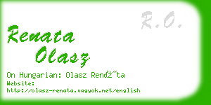 renata olasz business card